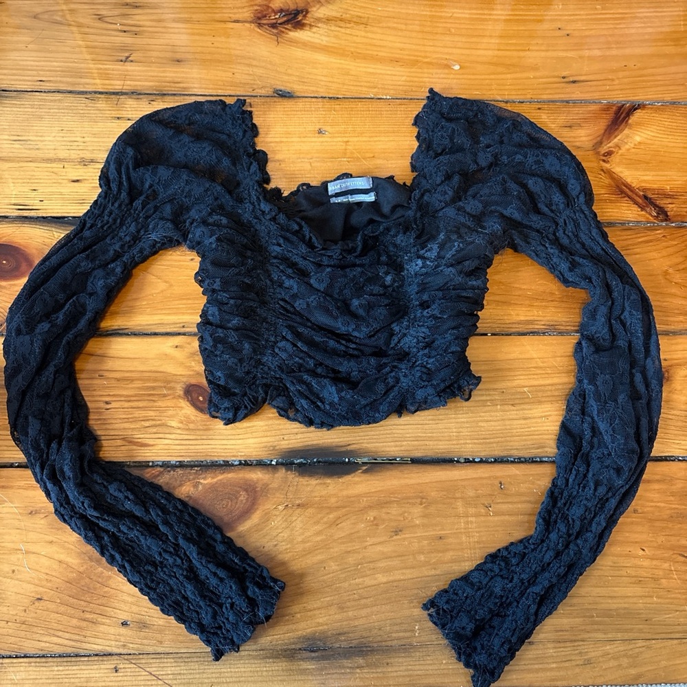 Elegant Black Lace Top